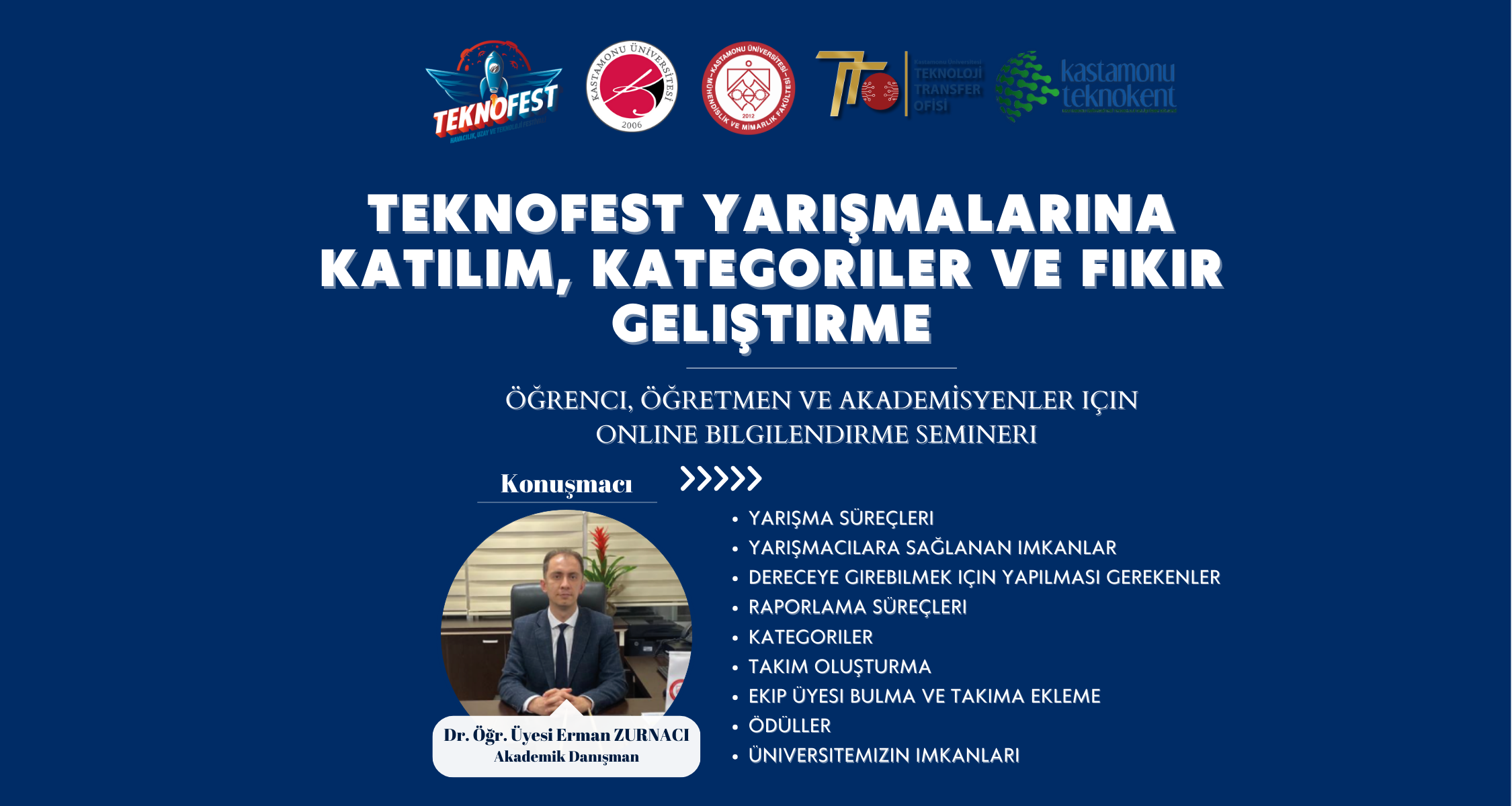 TEKNOFEST Yarışmalarına Hazırlık ve Fikir Geliştirme Semineri Düzenlendi